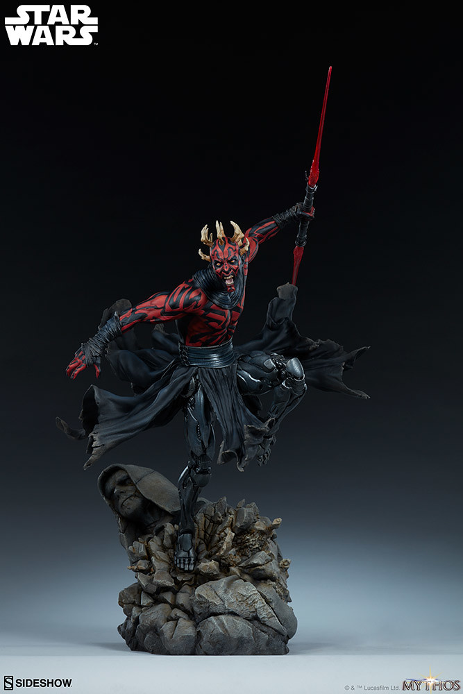 更具侵略性的強化犄角,永遠的復仇者殺到! Sideshow Collectibles「達斯·魔 (Darth Maul)」- Mythos 全身雕像