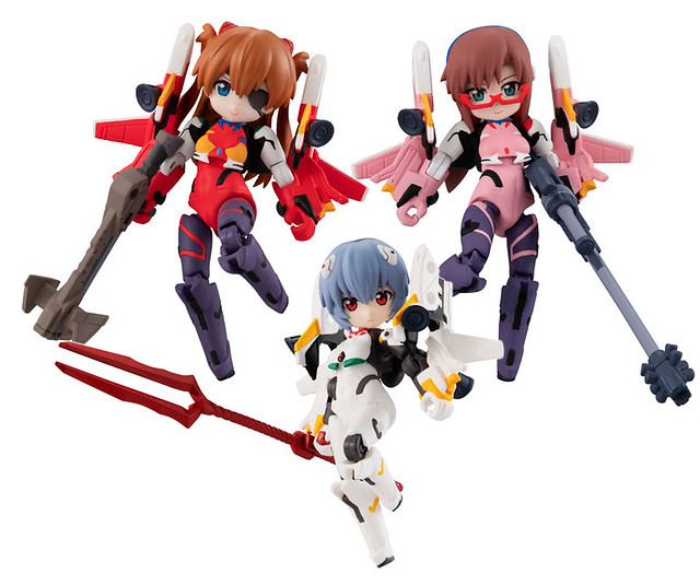主角們化身四頭身可愛機娘！《Desktop Army》x《福音戰士新劇場版》明日香 / 綾波零 / 真希波 可動人偶｜デスクトップアーミー　ヱヴァンゲリヲン新劇場版