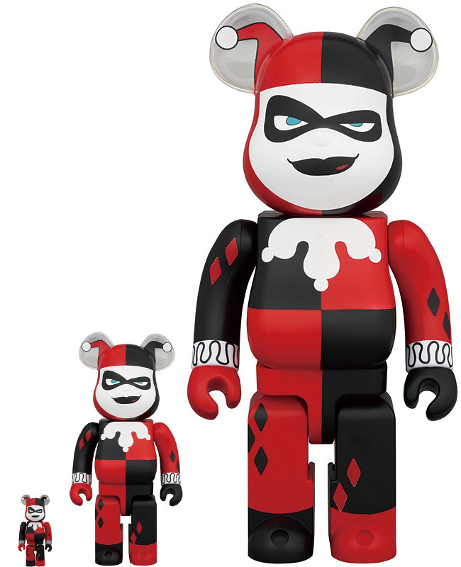 MEDICOM TOY BE@RBRICK 系列《蝙蝠俠：動畫系列》哈莉·奎茵100％ & 400