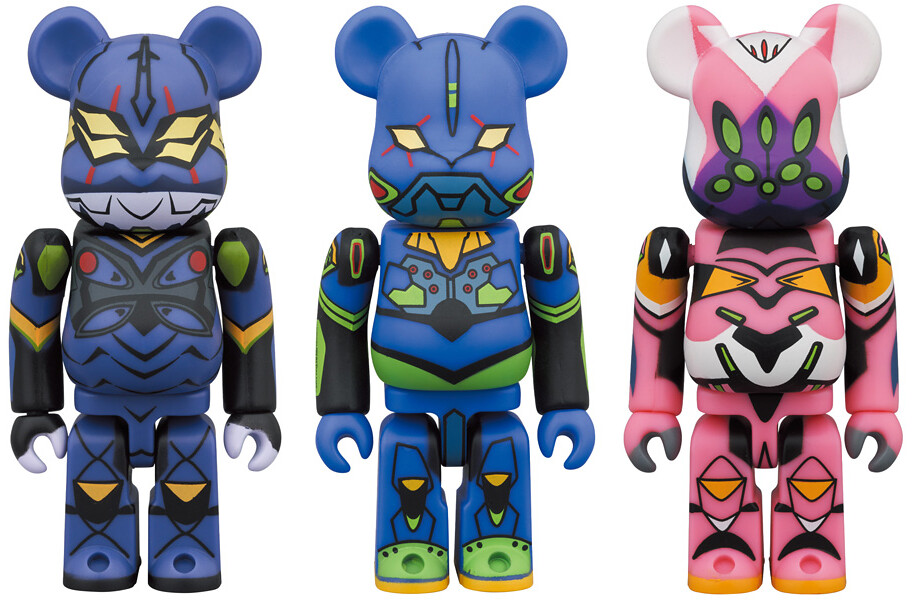 MEDICOM TOY BE@RBRICK 系列《福音戰士新劇場版》初號機、8號機β、第13號機（エヴァンゲリオン 初号機 / 8号機β / 第13号機）100% 登場！