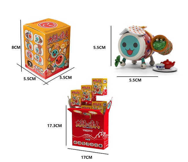 用鼓聲歡慶豐收~YORTOYS《太鼓達人》第一彈「太鼓達人 豐收篇」盒玩商品(たいこのたつじん太鼓の達人 丰收篇)全七款