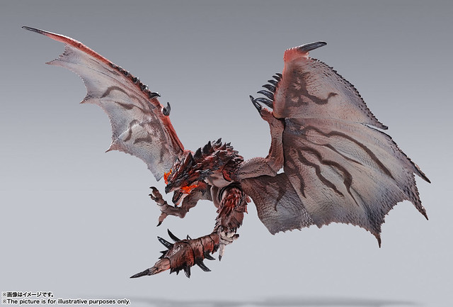 天空王者降臨 S.H.MonsterArts 系列！《魔物獵人》雄火龍 利奧雷烏斯（リオレウス）商品情報公開