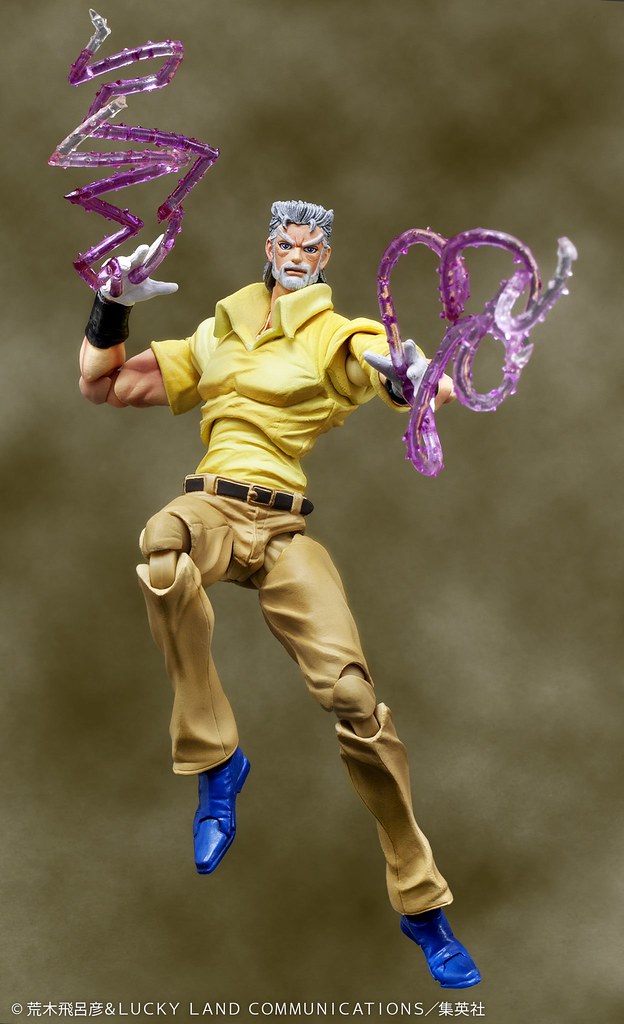 【再販】超像可動《JOJO 的奇妙冒險》第三部 星塵鬥士 喬瑟夫‧喬斯達與伊奇 包裝更新版（ジョセフ・ジョースター&amp;イギー リニューアルパッケージ版）