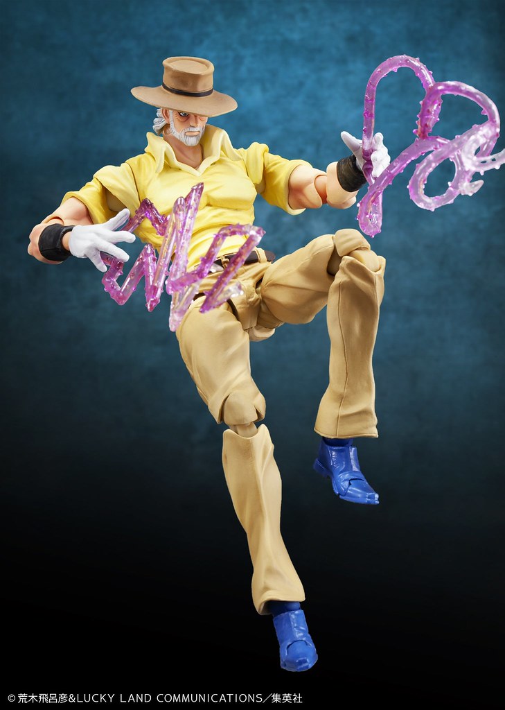 【再販】超像可動《JOJO 的奇妙冒險》第三部 星塵鬥士 喬瑟夫‧喬斯達與伊奇 包裝更新版（ジョセフ・ジョースター&amp;イギー リニューアルパッケージ版）