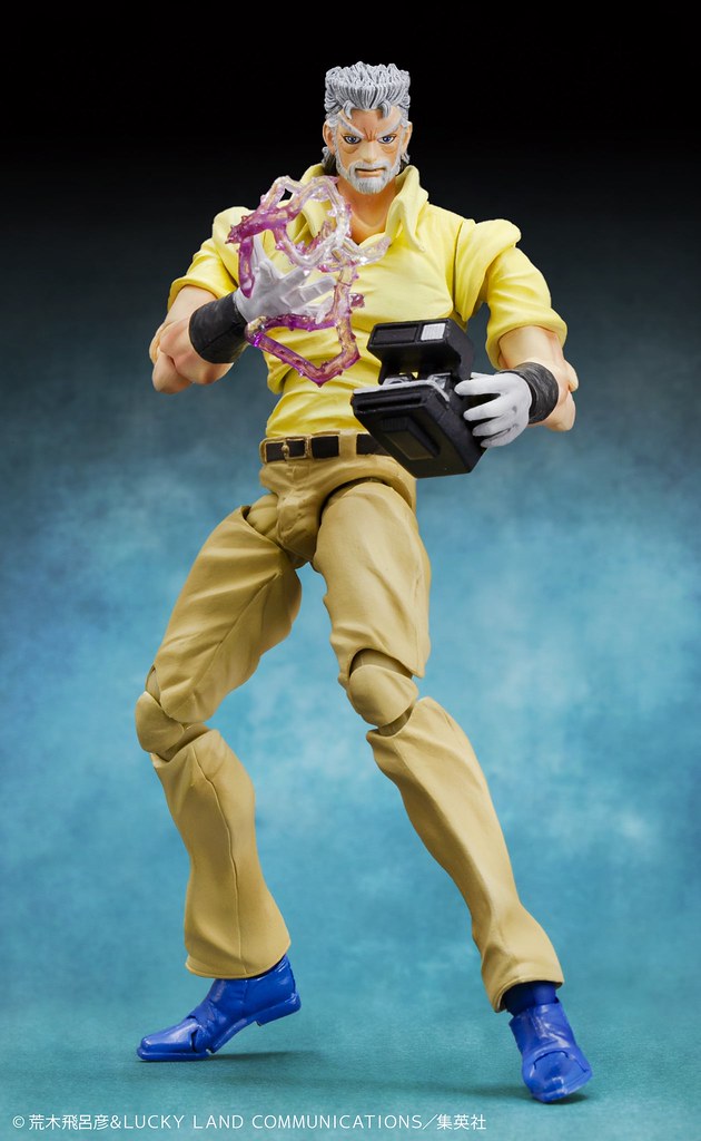 【再販】超像可動《JOJO 的奇妙冒險》第三部 星塵鬥士 喬瑟夫‧喬斯達與伊奇 包裝更新版（ジョセフ・ジョースター&amp;イギー リニューアルパッケージ版）