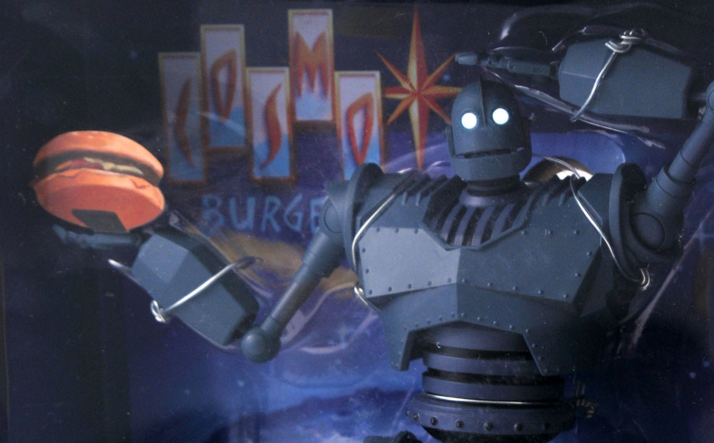 情急之下的超有趣偽裝造型現身！ Diamond Select Toys《鐵巨人》鐵巨人 (Iron Giant) 可動人偶「Cosmo Burger」盒裝版本！【2020 SDCC 限定】