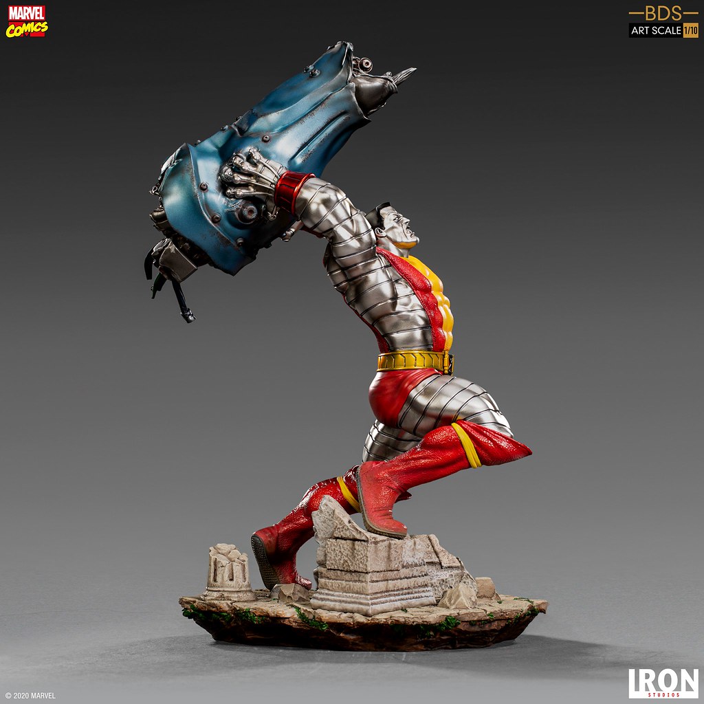 充滿魄力的投擲姿態！！ Iron Studios Battle Diorama 系列 Marvel Comics【鋼人】Colossus 1/10 比例全身雕像