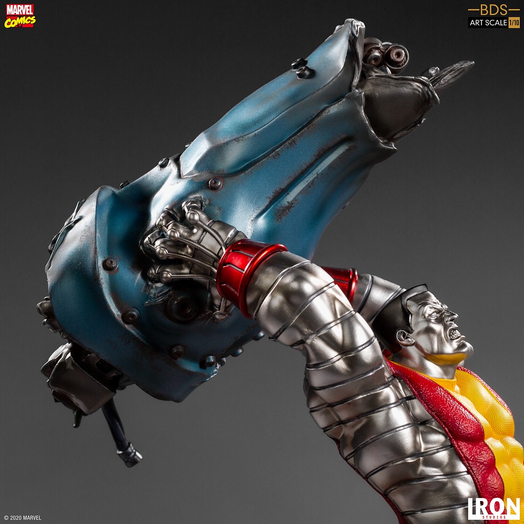 充滿魄力的投擲姿態！！ Iron Studios Battle Diorama 系列 Marvel Comics【鋼人】Colossus 1/10 比例全身雕像