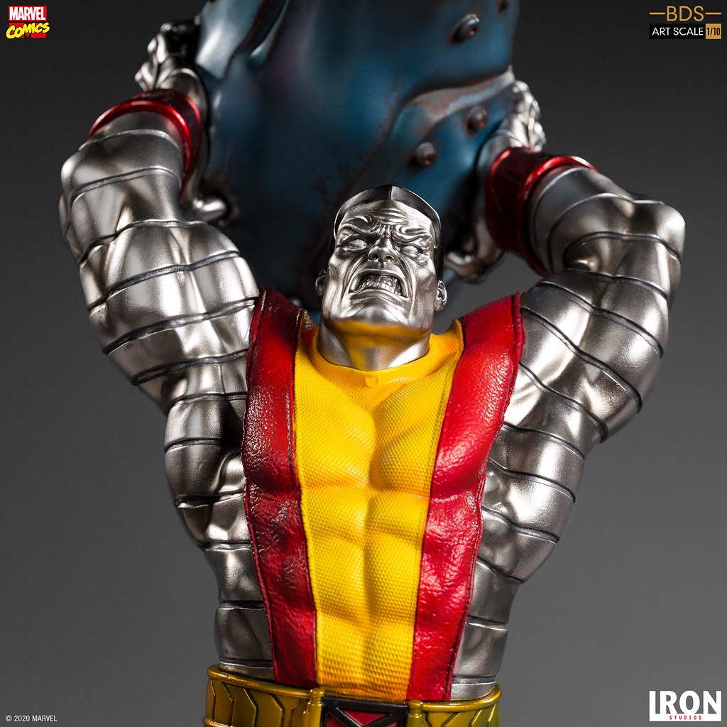 充滿魄力的投擲姿態！！ Iron Studios Battle Diorama 系列 Marvel Comics【鋼人】Colossus 1/10 比例全身雕像