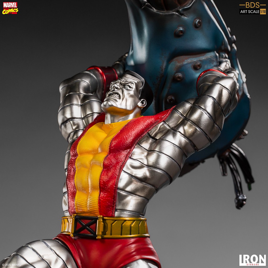 充滿魄力的投擲姿態！！ Iron Studios Battle Diorama 系列 Marvel Comics【鋼人】Colossus 1/10 比例全身雕像