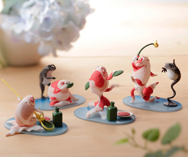 經典浮世繪大師作品實體化！海洋堂 miniQ 歌川國芳的金魚百態「酒之宴席」（miniQ 歌川国芳の金魚づくし『酒のざしき』）