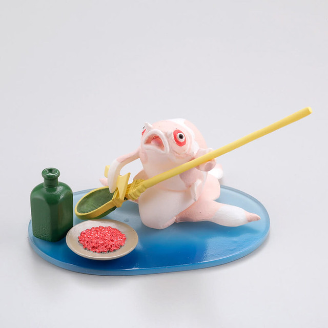 經典浮世繪大師作品實體化！海洋堂 miniQ 歌川國芳的金魚百態「酒之宴席」（miniQ 歌川国芳の金魚づくし『酒のざしき』）