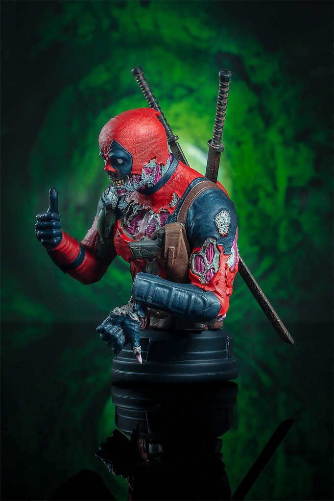 連雙手比讚都有困難！！ Gentle Giant Marvel【殭屍死侍】Deadpool Zombie 1/6 比例半身胸像【2020 SDCC 限定】