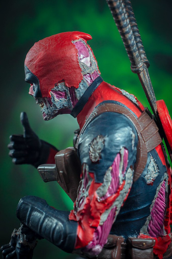 連雙手比讚都有困難！！ Gentle Giant Marvel【殭屍死侍】Deadpool Zombie 1/6 比例半身胸像【2020 SDCC 限定】
