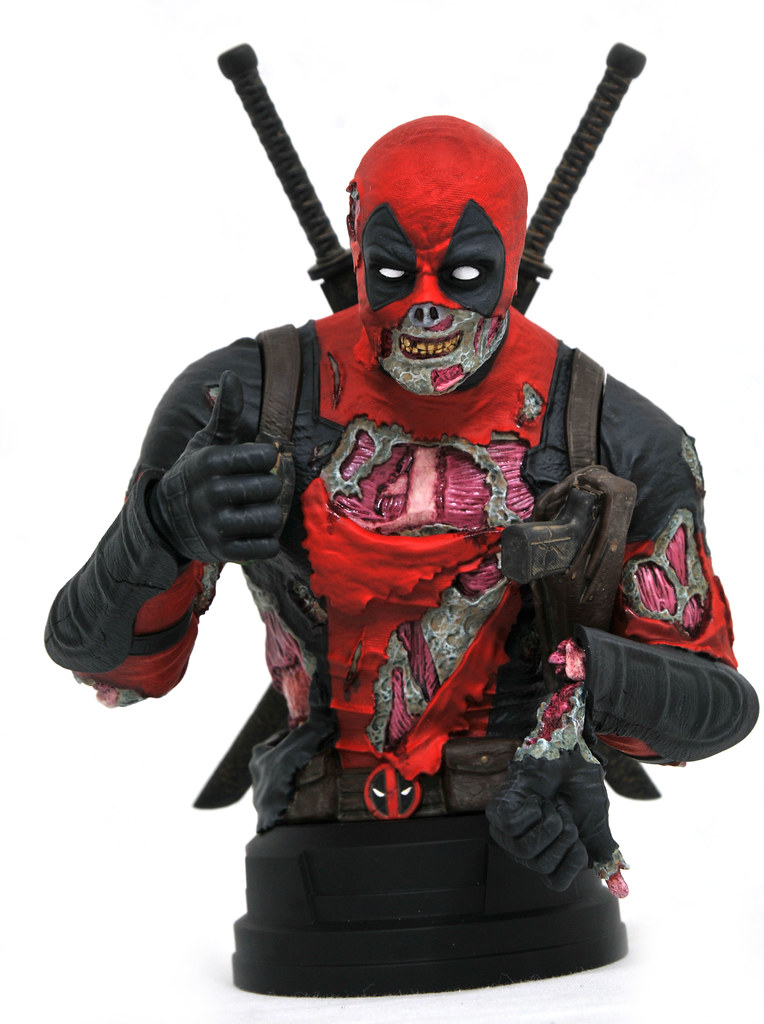 連雙手比讚都有困難！！ Gentle Giant Marvel【殭屍死侍】Deadpool Zombie 1/6 比例半身胸像【2020 SDCC 限定】