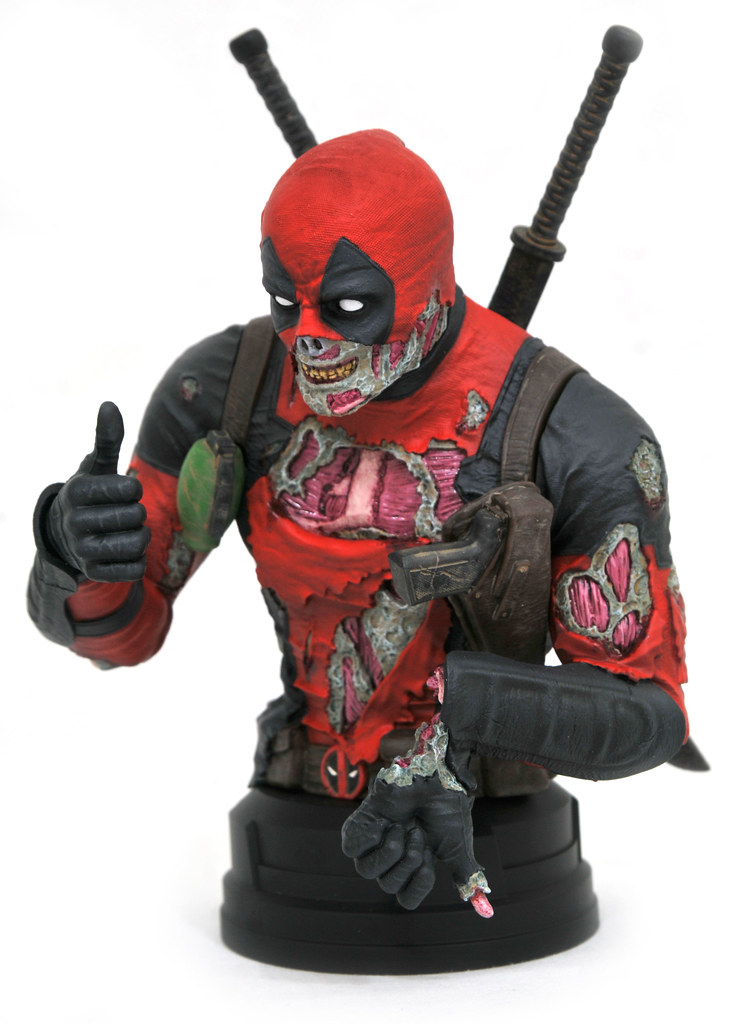 連雙手比讚都有困難！！ Gentle Giant Marvel【殭屍死侍】Deadpool Zombie 1/6 比例半身胸像【2020 SDCC 限定】