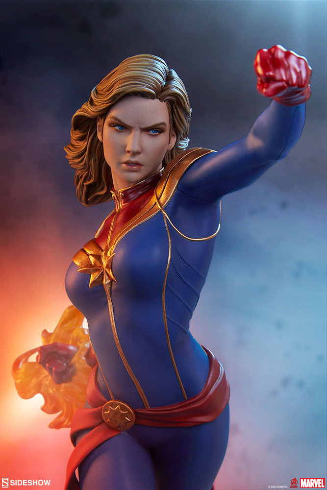 Sideshow Collectibles Avengers Assemble 系列【驚奇隊長】Captain Marvel 1/5 比例全身雕像 普通版/EX版
