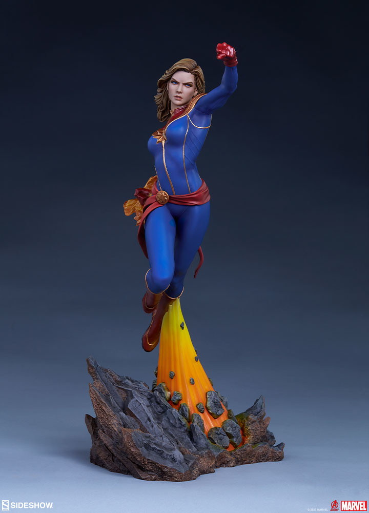 Sideshow Collectibles Avengers Assemble 系列【驚奇隊長】Captain Marvel 1/5 比例全身雕像 普通版/EX版