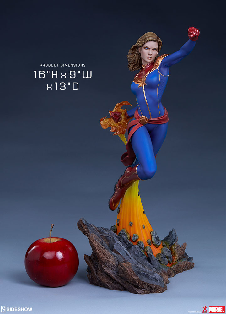 Sideshow Collectibles Avengers Assemble 系列【驚奇隊長】Captain Marvel 1/5 比例全身雕像 普通版/EX版