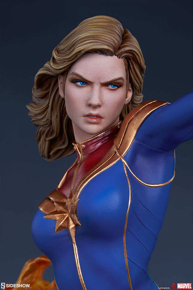 Sideshow Collectibles Avengers Assemble 系列【驚奇隊長】Captain Marvel 1/5 比例全身雕像 普通版/EX版