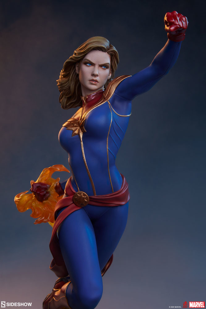 Sideshow Collectibles Avengers Assemble 系列【驚奇隊長】Captain Marvel 1/5 比例全身雕像 普通版/EX版