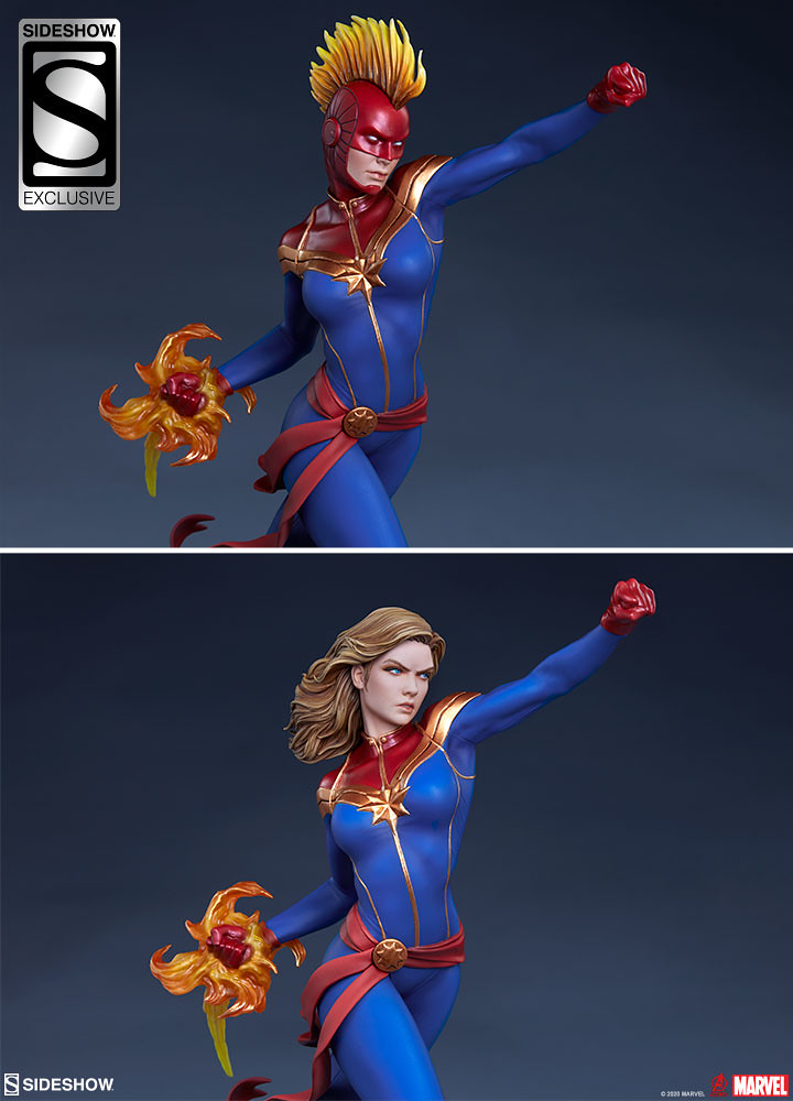 Sideshow Collectibles Avengers Assemble 系列【驚奇隊長】Captain Marvel 1/5 比例全身雕像 普通版/EX版