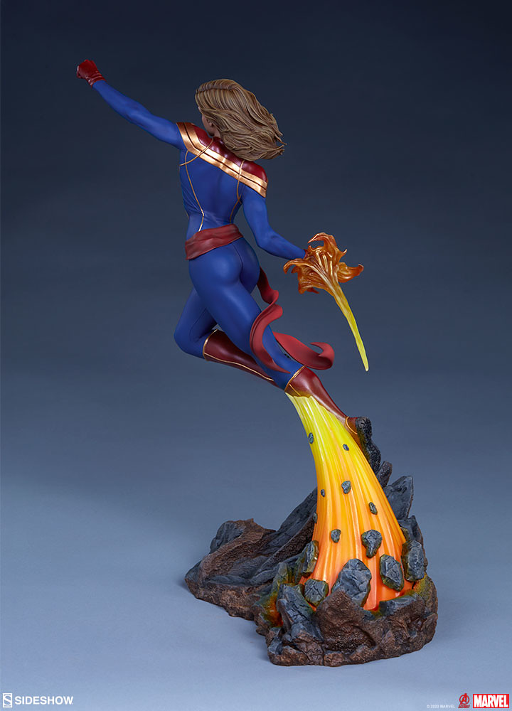 Sideshow Collectibles Avengers Assemble 系列【驚奇隊長】Captain Marvel 1/5 比例全身雕像 普通版/EX版