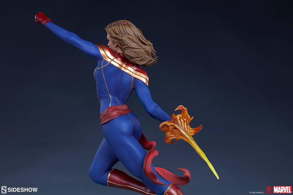 Sideshow Collectibles Avengers Assemble 系列【驚奇隊長】Captain Marvel 1/5 比例全身雕像 普通版/EX版
