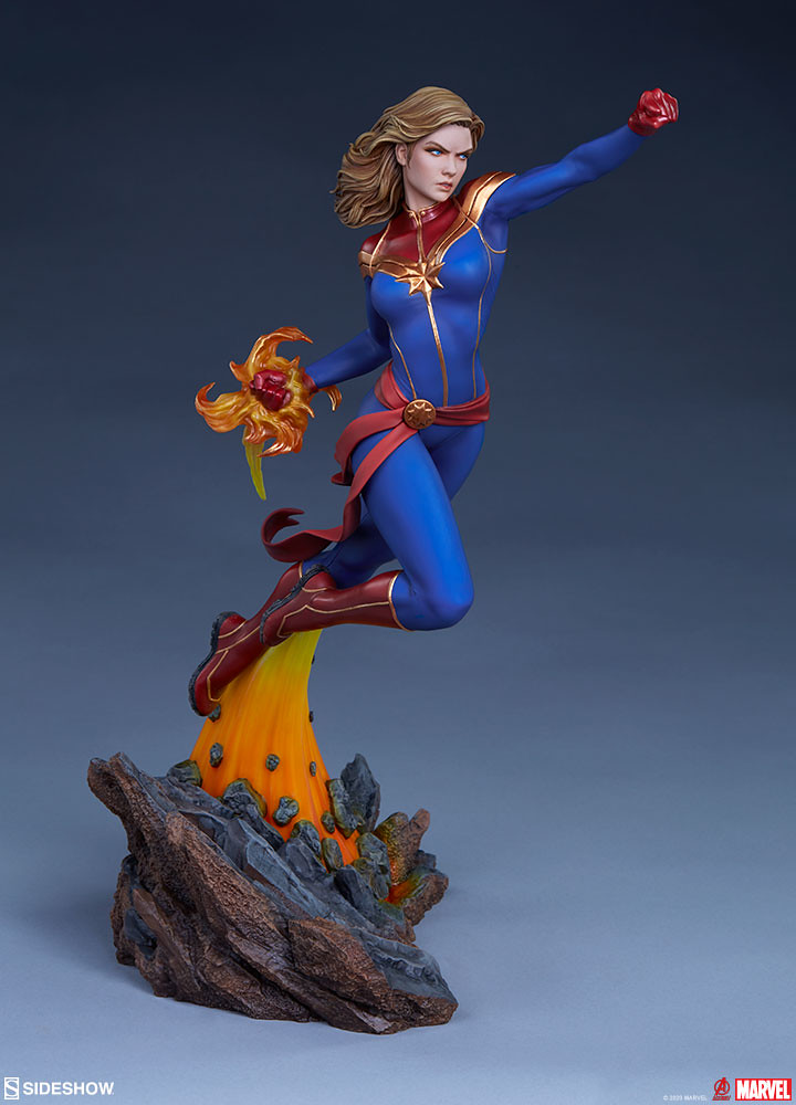 Sideshow Collectibles Avengers Assemble 系列【驚奇隊長】Captain Marvel 1/5 比例全身雕像 普通版/EX版