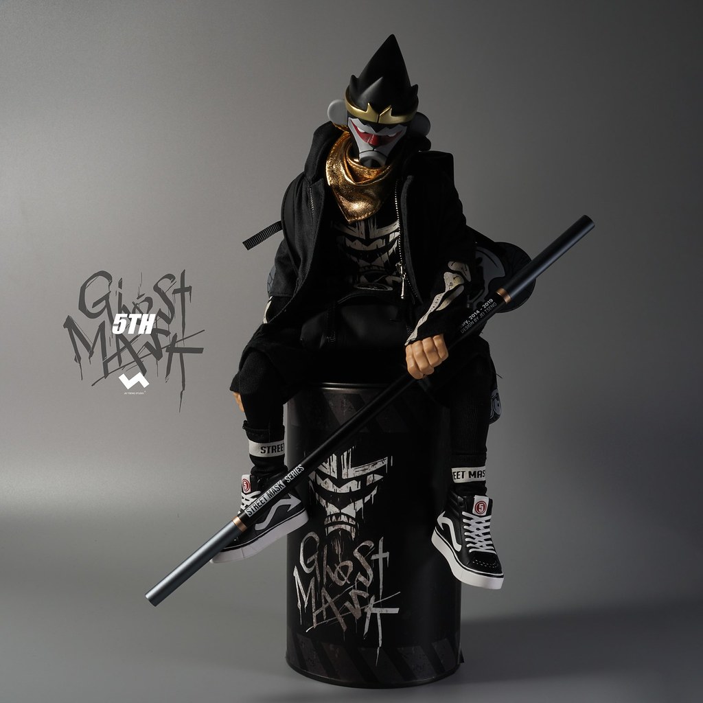 暗中活躍的黑色身影! J.T Studio Street Mask 系列 5TH 的影武者「鬼魅」(5th Ghost Mask) 1/6 比例人偶