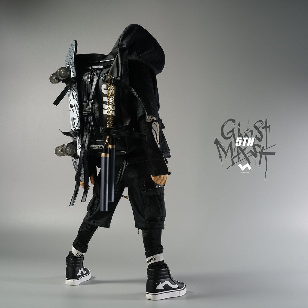 暗中活躍的黑色身影! J.T Studio Street Mask 系列 5TH 的影武者「鬼魅」(5th Ghost Mask) 1/6 比例人偶