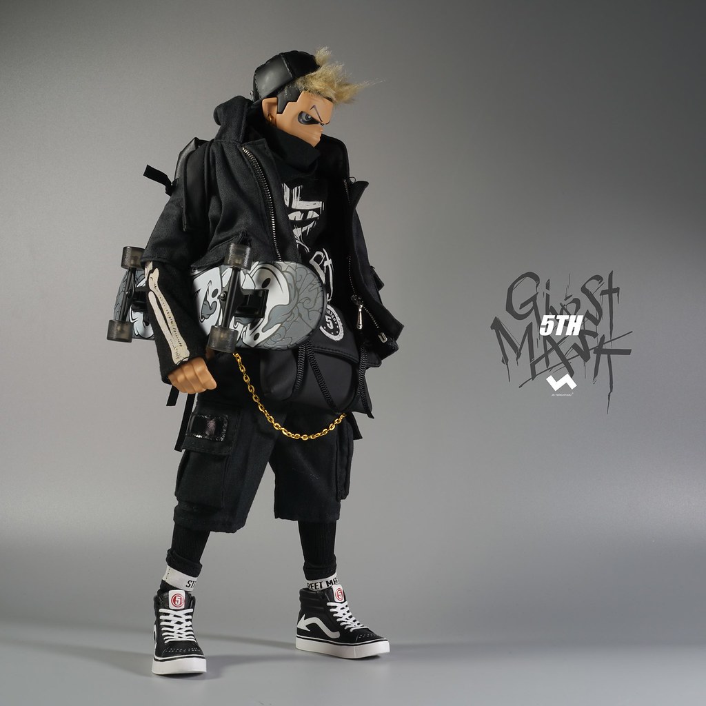 暗中活躍的黑色身影! J.T Studio Street Mask 系列 5TH 的影武者「鬼魅」(5th Ghost Mask) 1/6 比例人偶