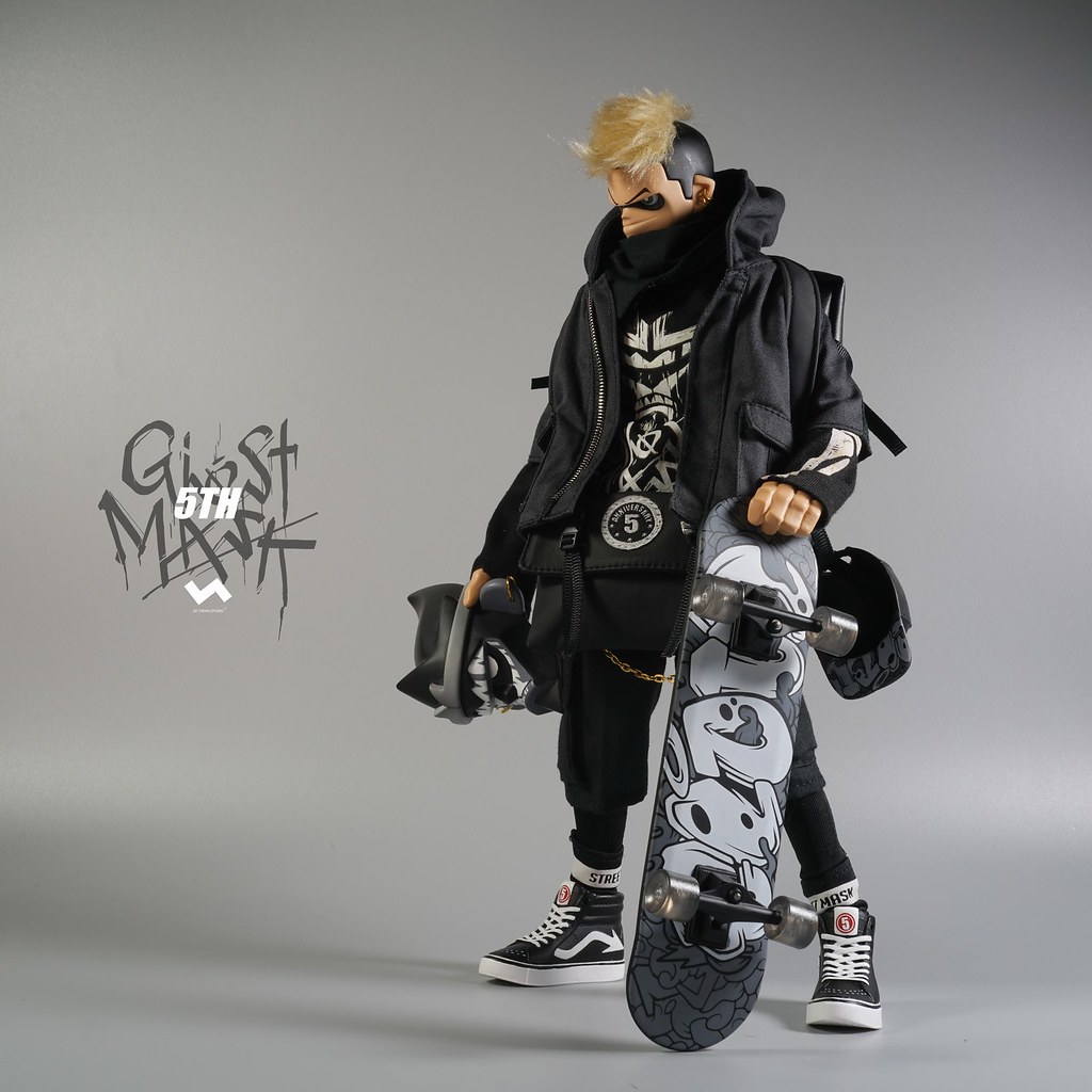 暗中活躍的黑色身影! J.T Studio Street Mask 系列 5TH 的影武者「鬼魅」(5th Ghost Mask) 1/6 比例人偶