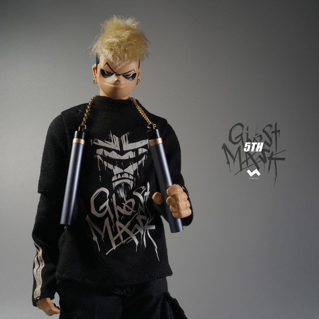 暗中活躍的黑色身影! J.T Studio Street Mask 系列 5TH 的影武者「鬼魅」(5th Ghost Mask) 1/6 比例人偶