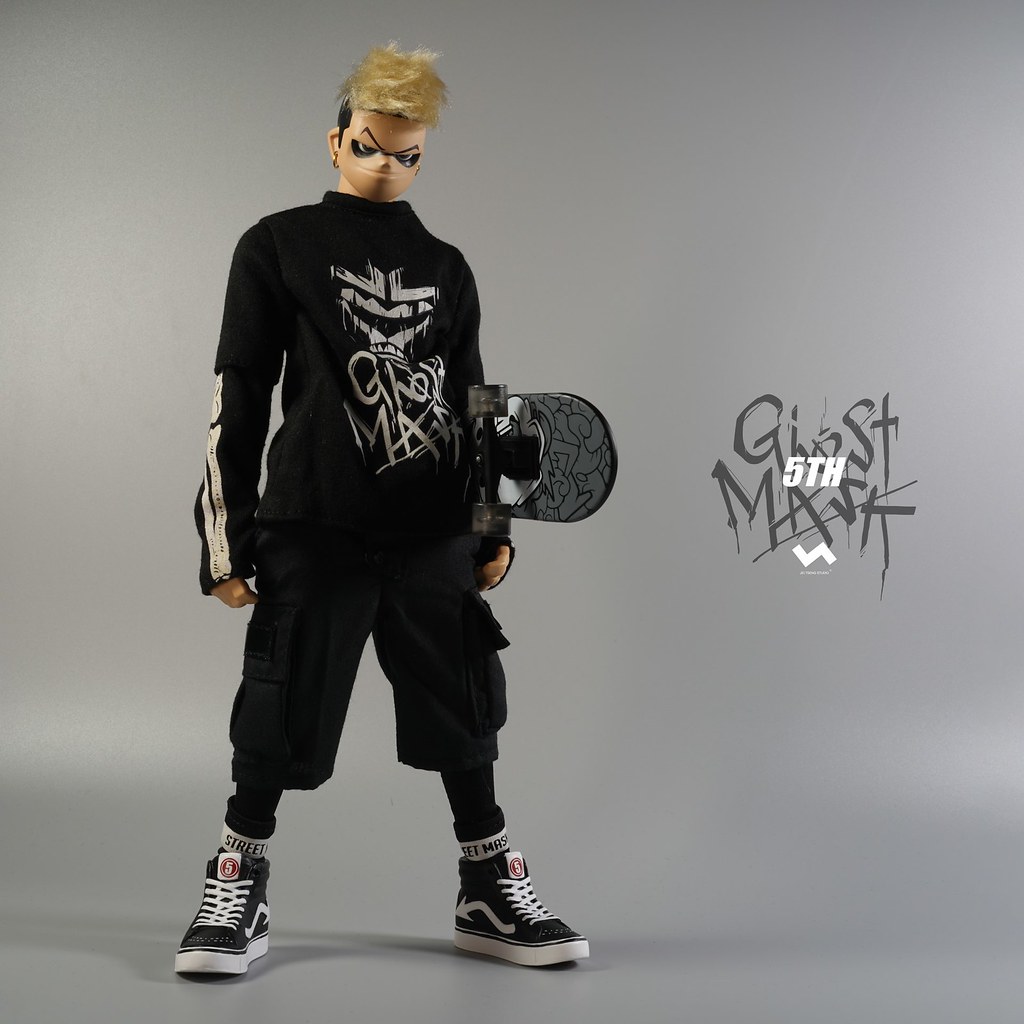 暗中活躍的黑色身影! J.T Studio Street Mask 系列 5TH 的影武者「鬼魅」(5th Ghost Mask) 1/6 比例人偶
