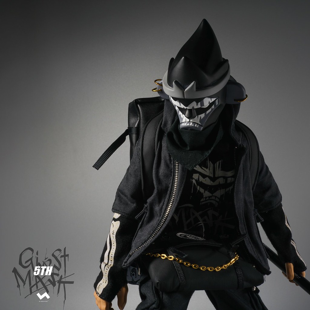 暗中活躍的黑色身影! J.T Studio Street Mask 系列 5TH 的影武者「鬼魅」(5th Ghost Mask) 1/6 比例人偶