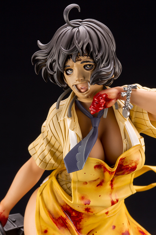 豐滿的黑肉美少女重磅來襲！ 壽屋 HORROR美少女系列《德州電鋸殺人狂》皮臉（レザーフェイス）1/7 比例PVC塗裝完成品