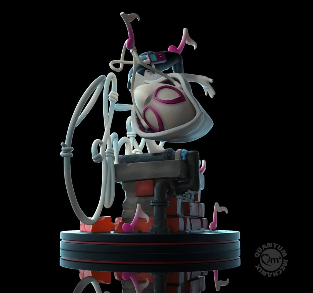 騰飛半空的靈活姿態～ Quantum Mechanix Q-Fig 系列 Marvel Comics【女蜘蛛人·關】Ghost-Spider Q-Fig Elite Diorama