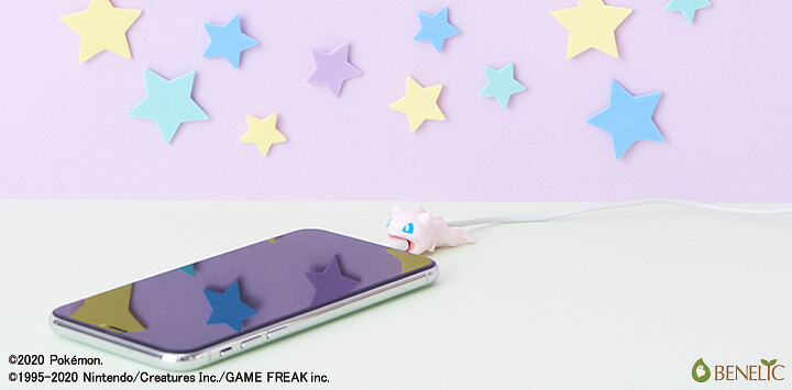 超人氣角色新登場～CABLE BITE《精靈寶可夢》卡比獸 / 夢幻 充電線保護套（ケーブルバイト ポケモン カビゴン / ミュウ）