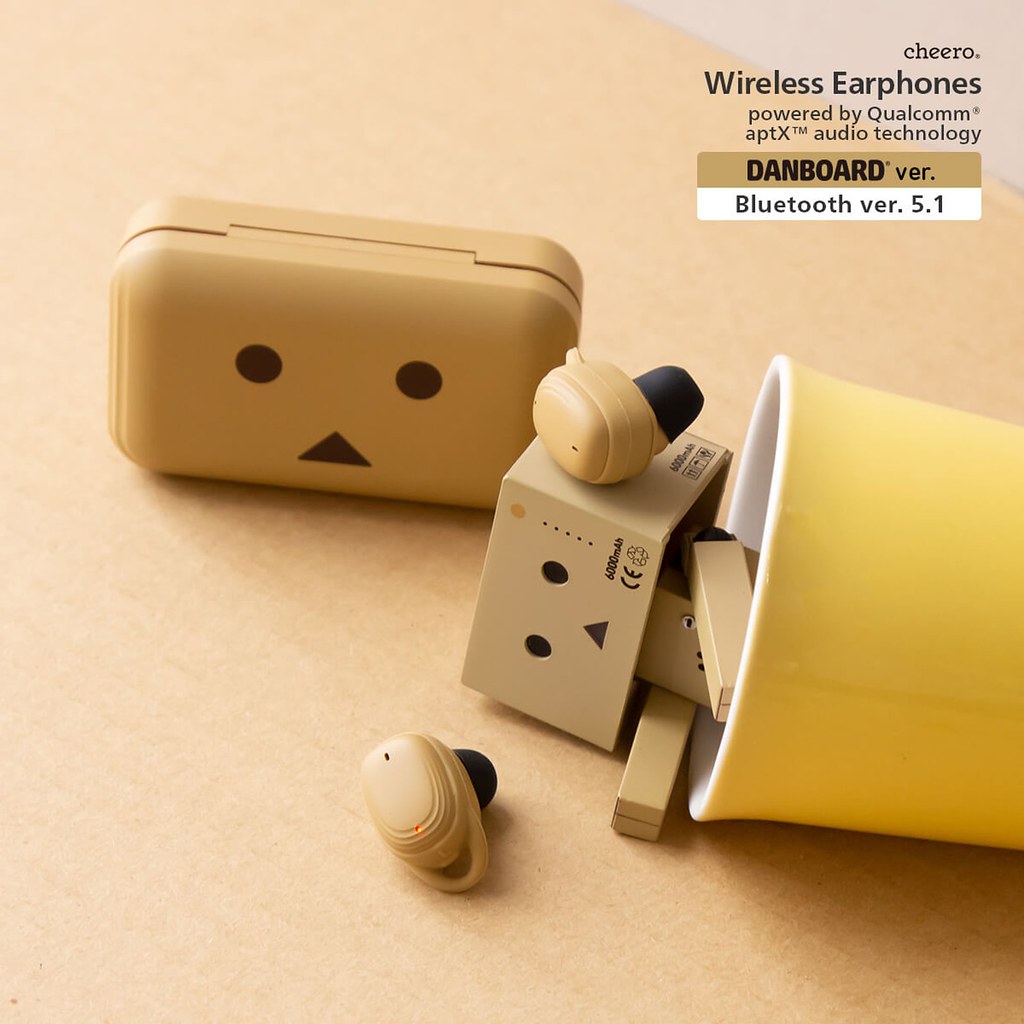 紙箱機器人再出擊~cheero《四葉妹妹!》阿楞 真無線藍牙 5.1 耳機 TWS(DANBOARD Wireless Earphones Bluetooth 5.1)