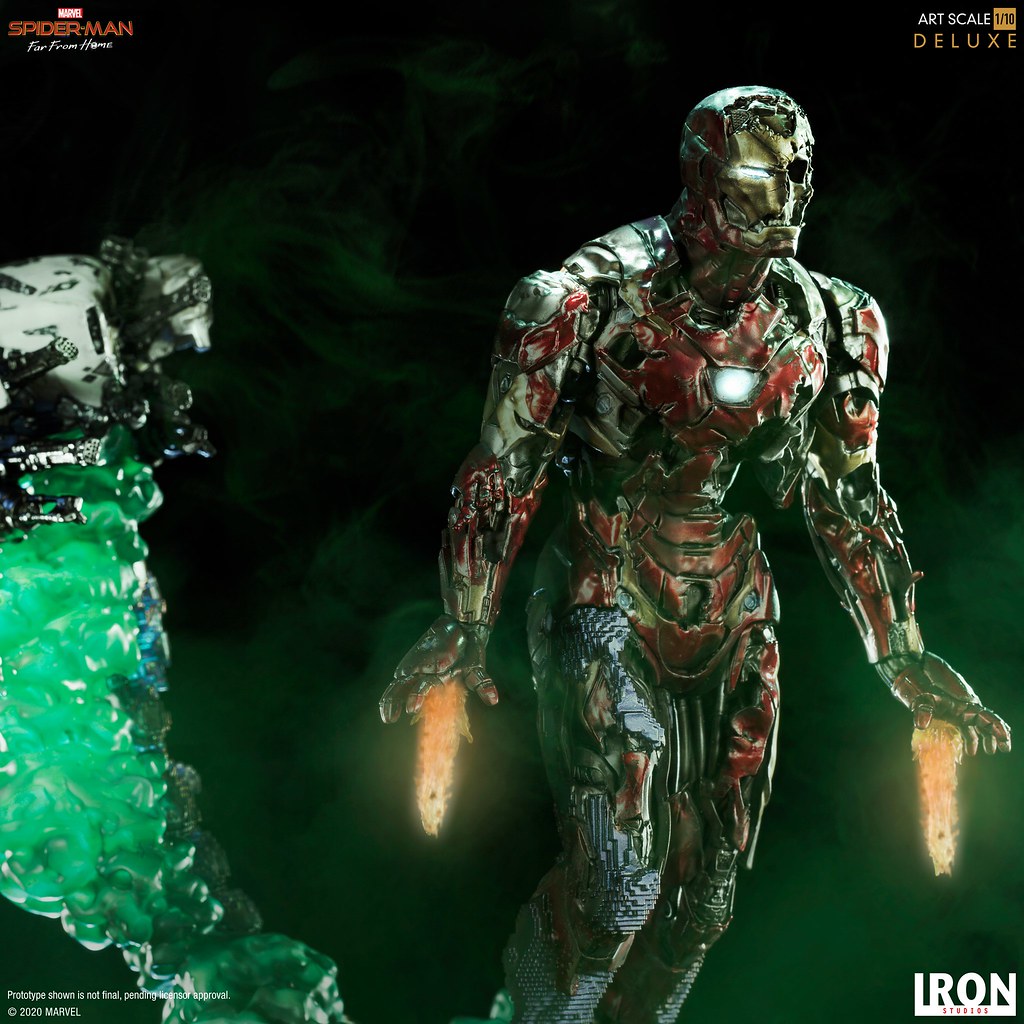 彼得心中揮之不去的夢魘襲來! Iron Studios《蜘蛛人:離家日》鋼鐵人幻象(Iron Man Illusion)豪華版 1/10 比例全身雕像