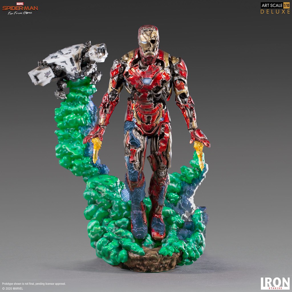 彼得心中揮之不去的夢魘襲來! Iron Studios《蜘蛛人:離家日》鋼鐵人幻象(Iron Man Illusion)豪華版 1/10 比例全身雕像