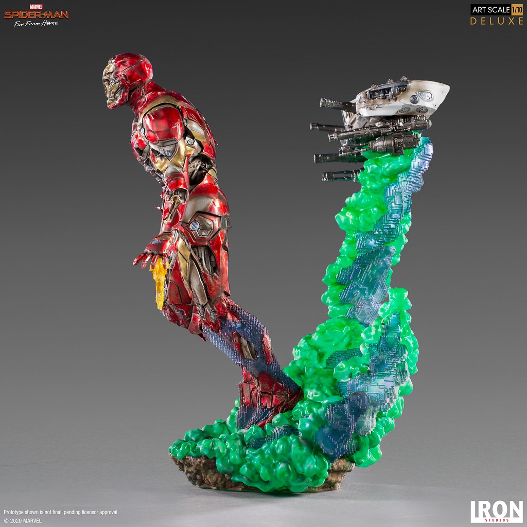 彼得心中揮之不去的夢魘襲來! Iron Studios《蜘蛛人:離家日》鋼鐵人幻象(Iron Man Illusion)豪華版 1/10 比例全身雕像