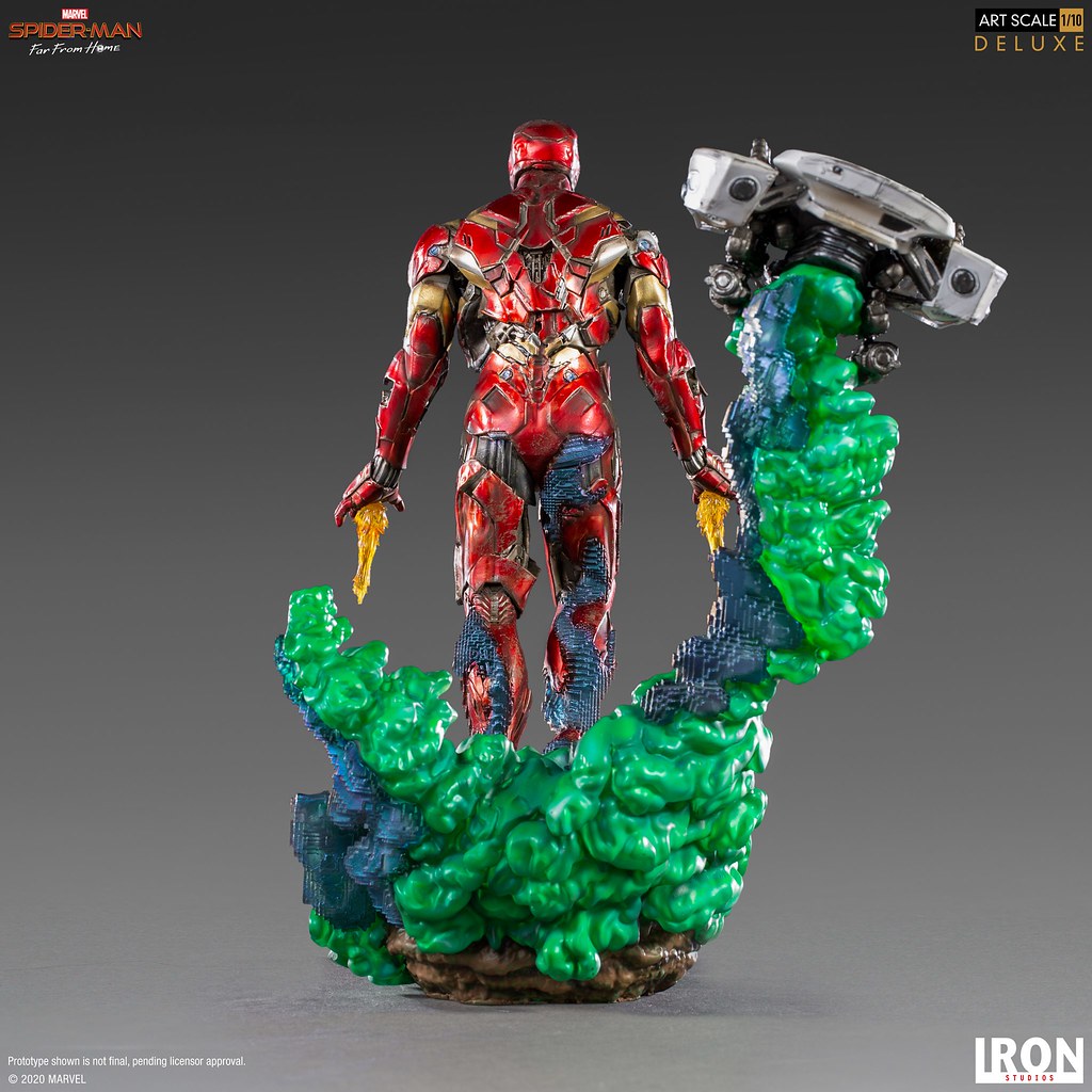 彼得心中揮之不去的夢魘襲來! Iron Studios《蜘蛛人:離家日》鋼鐵人幻象(Iron Man Illusion)豪華版 1/10 比例全身雕像