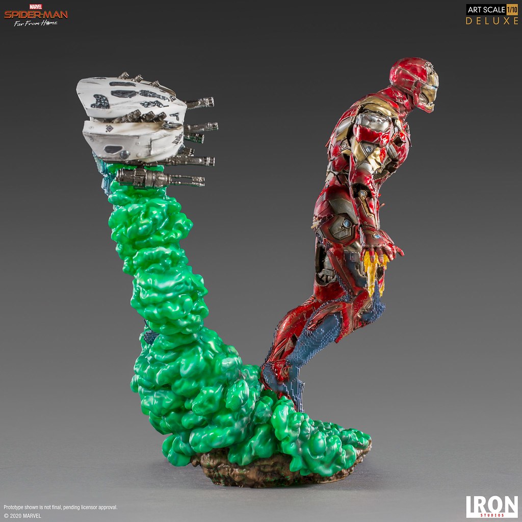 彼得心中揮之不去的夢魘襲來! Iron Studios《蜘蛛人:離家日》鋼鐵人幻象(Iron Man Illusion)豪華版 1/10 比例全身雕像