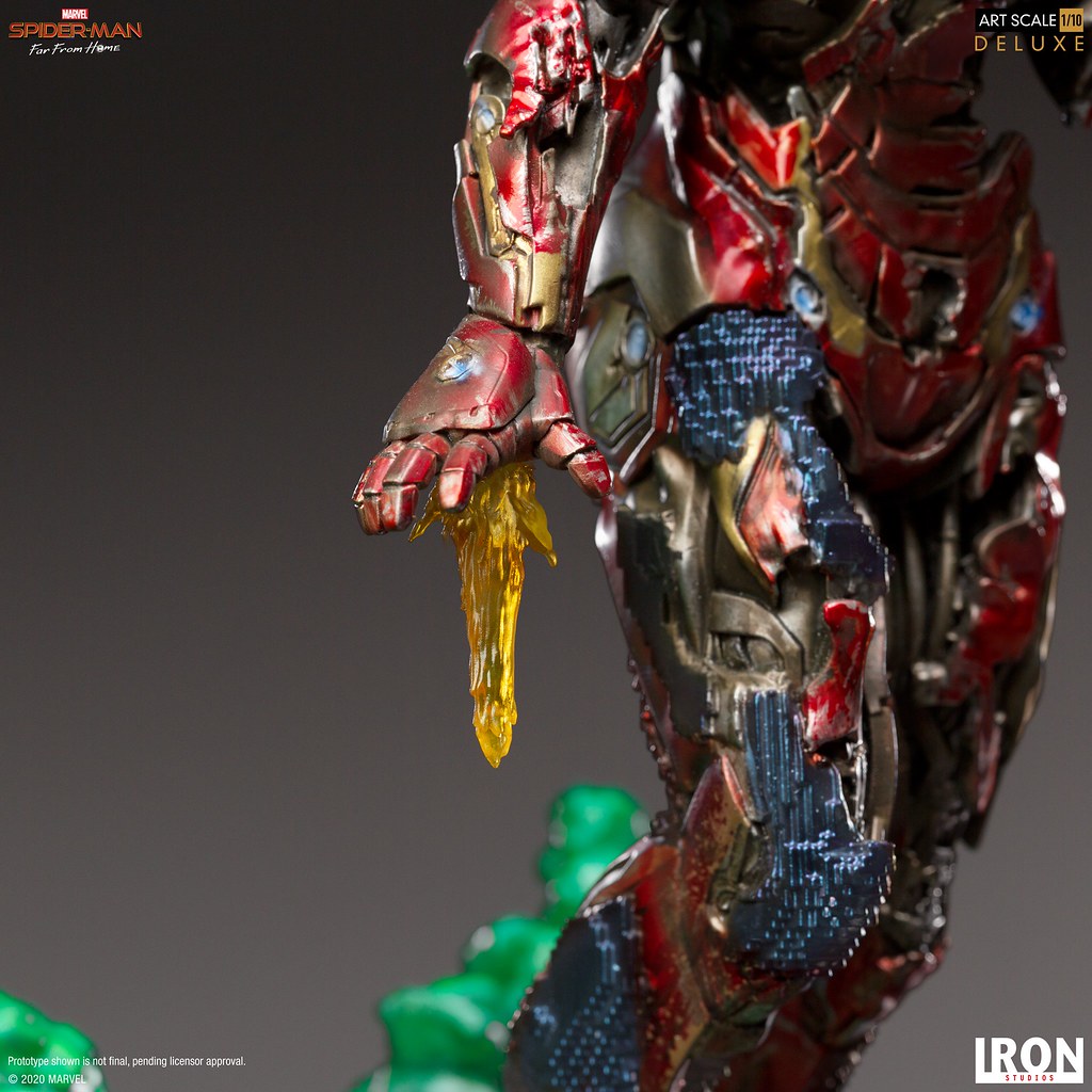 彼得心中揮之不去的夢魘襲來! Iron Studios《蜘蛛人:離家日》鋼鐵人幻象(Iron Man Illusion)豪華版 1/10 比例全身雕像