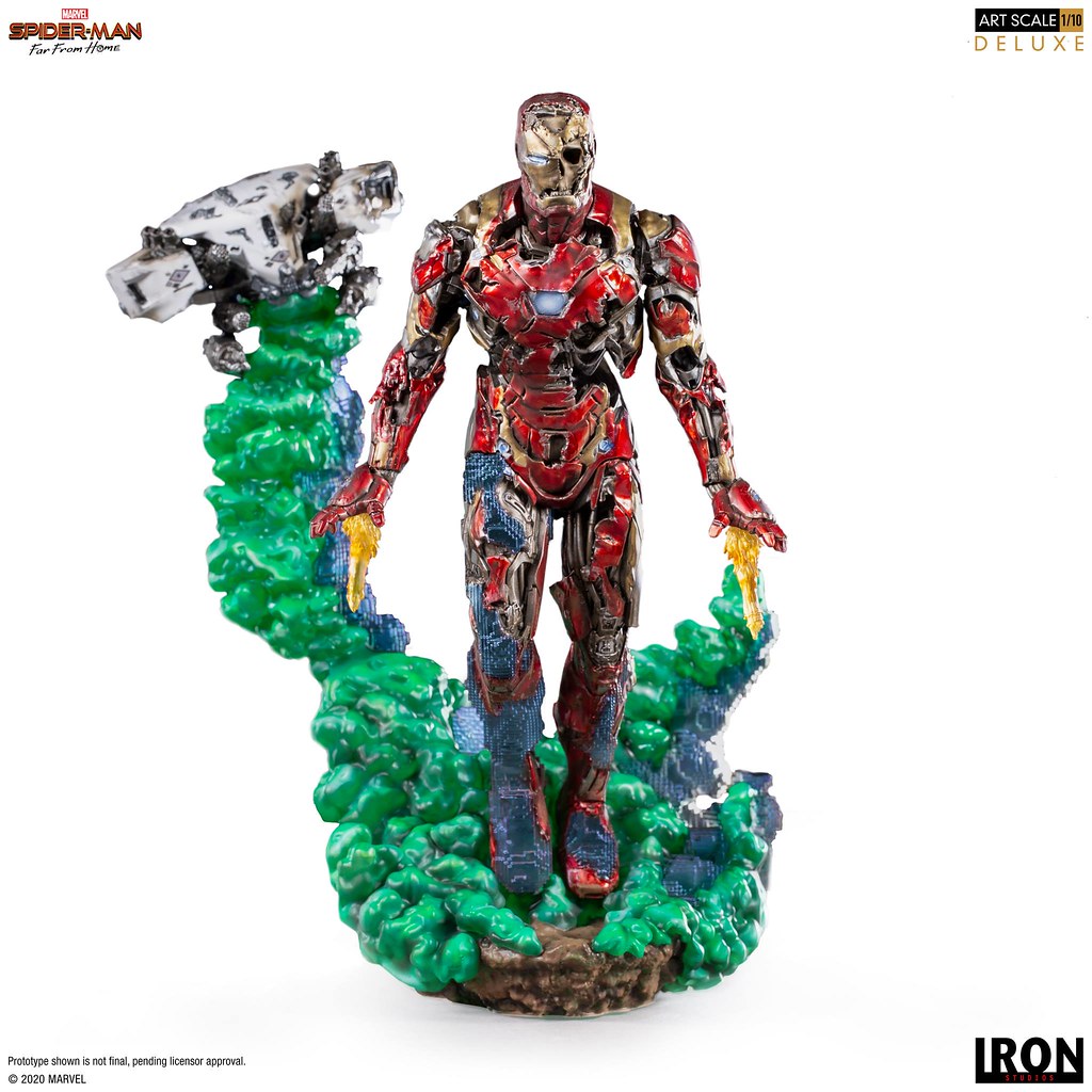 彼得心中揮之不去的夢魘襲來! Iron Studios《蜘蛛人:離家日》鋼鐵人幻象(Iron Man Illusion)豪華版 1/10 比例全身雕像