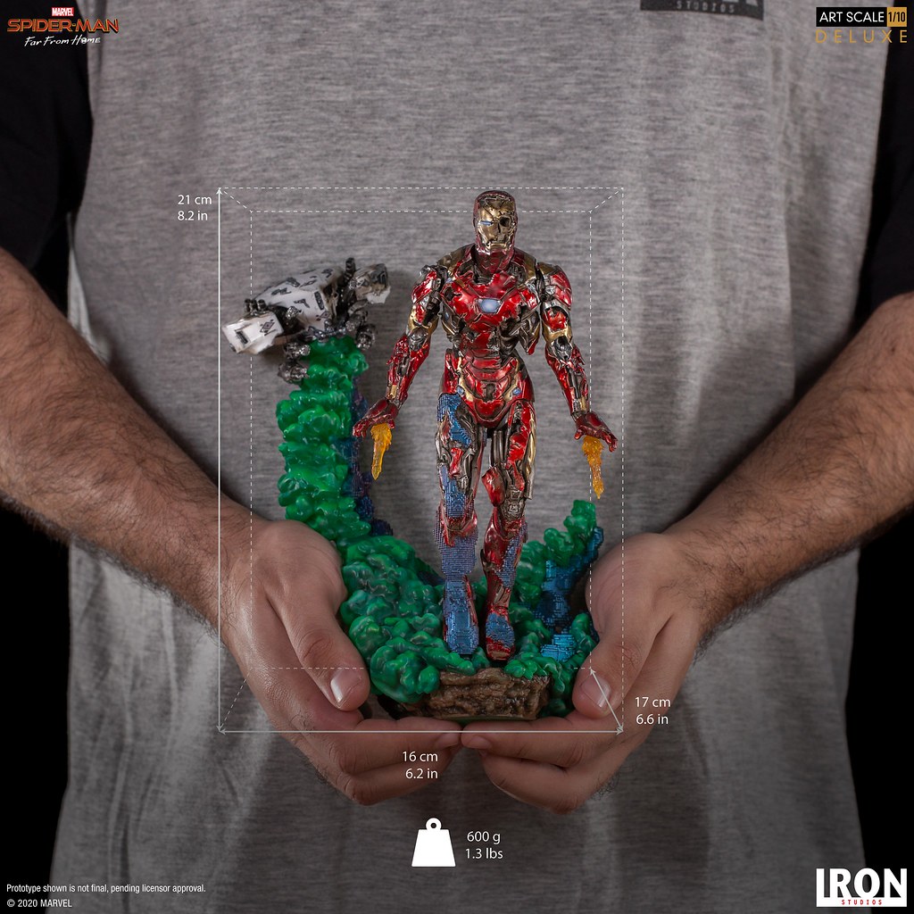 彼得心中揮之不去的夢魘襲來! Iron Studios《蜘蛛人:離家日》鋼鐵人幻象(Iron Man Illusion)豪華版 1/10 比例全身雕像