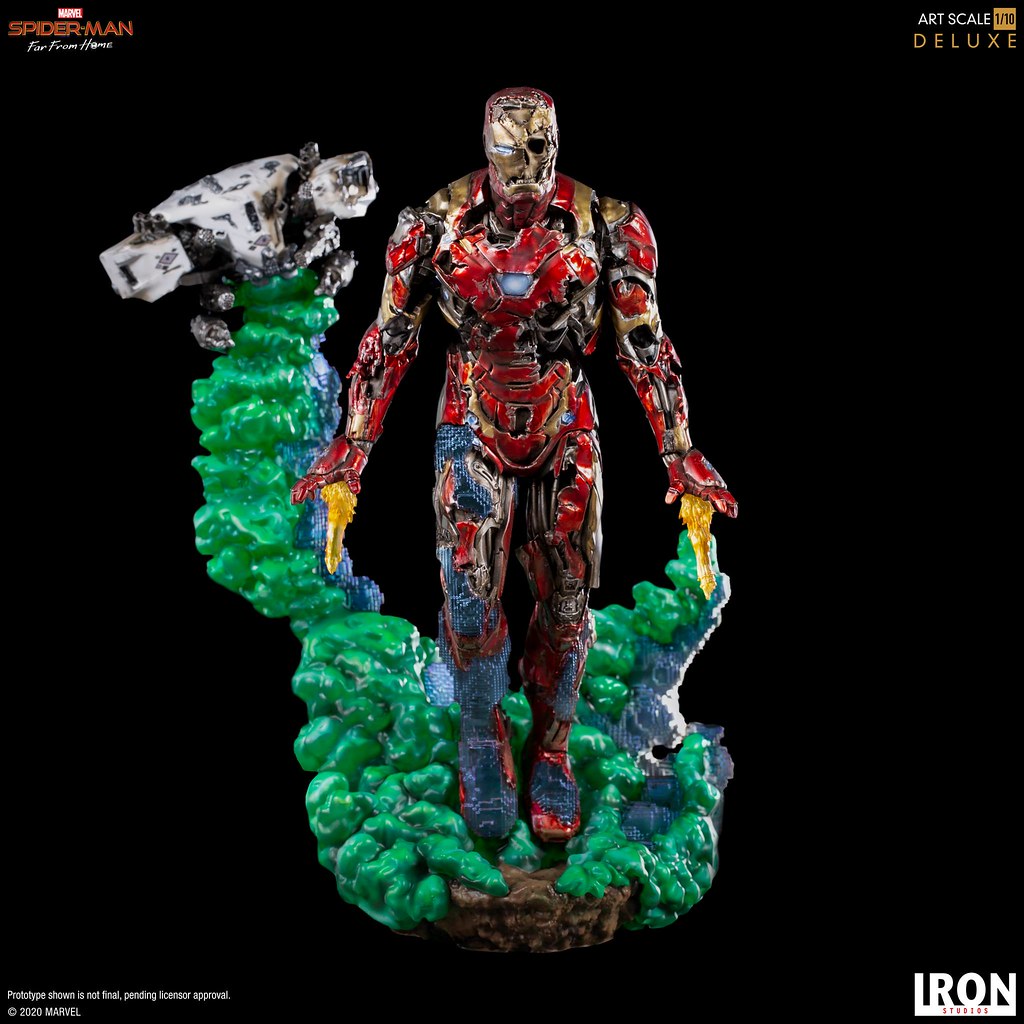 彼得心中揮之不去的夢魘襲來! Iron Studios《蜘蛛人:離家日》鋼鐵人幻象(Iron Man Illusion)豪華版 1/10 比例全身雕像