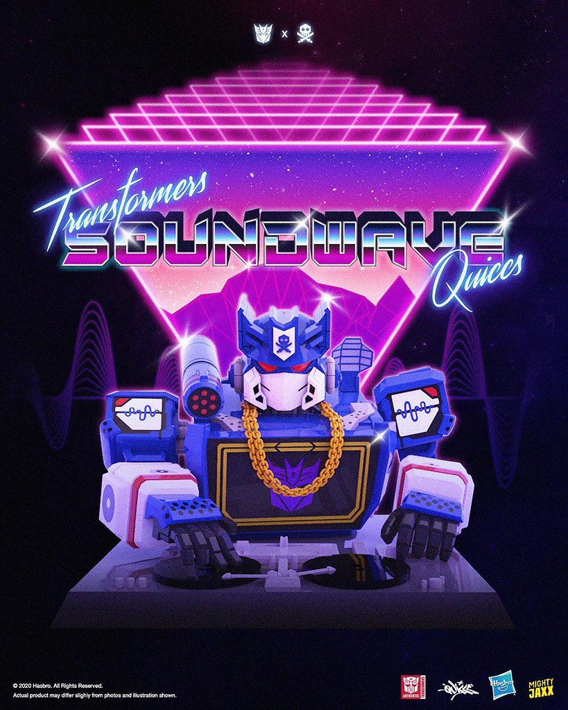 Quiccs × Hasbro × Mighty Jaxx《變形金剛》DJ 音波 (DJ_SOUNDWAVE) 半身胸像！讓狂派諜報大師化身最強 DJ 嗨翻全場～